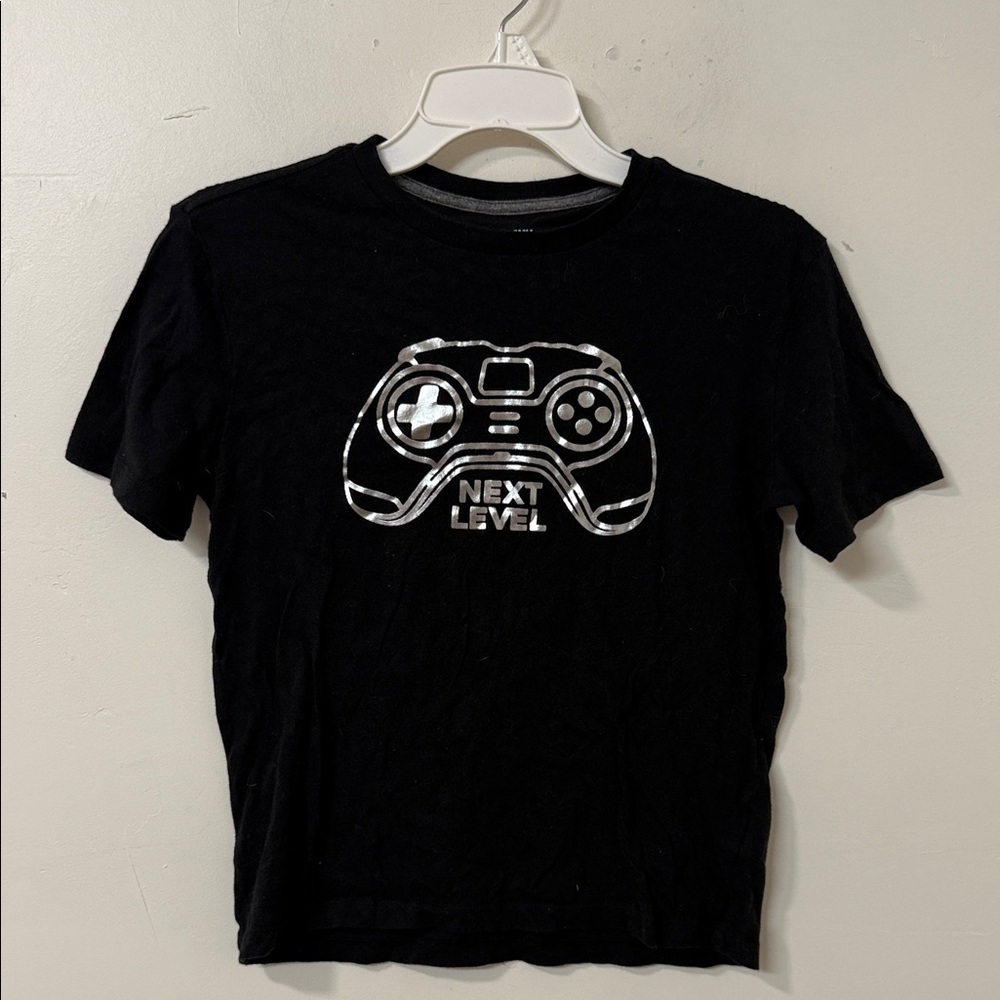 Old Navy Black 'Next Level' T-Shirt with Game Controller Design